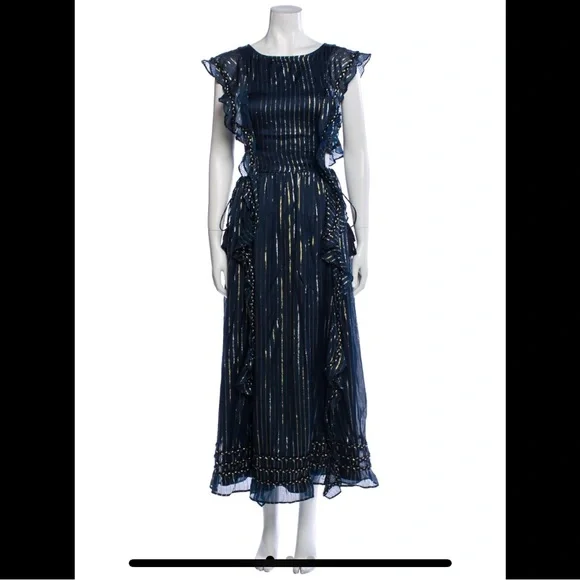 knee length dresses for ladies MISA Los Angeles Maeryn Dress in Metallic Black – SINGER22